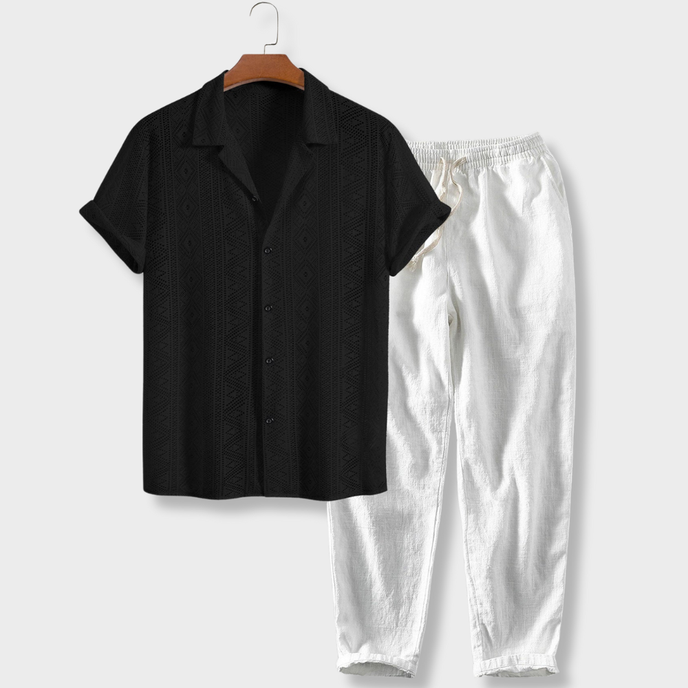 Stylowy klasyczny zestaw- krótki rękaw