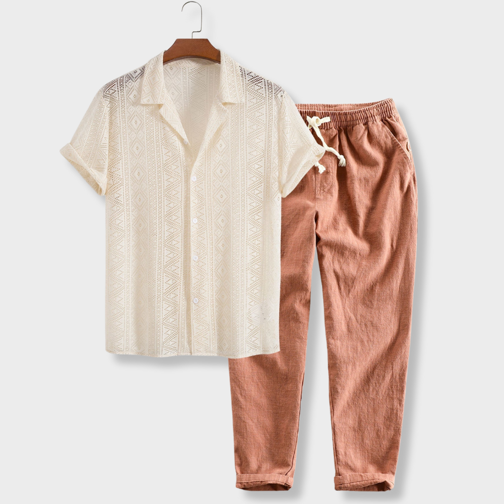 Stylowy klasyczny zestaw- krótki rękaw