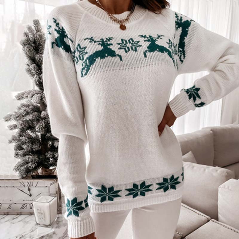 Trikotażowy Sweter na Święta