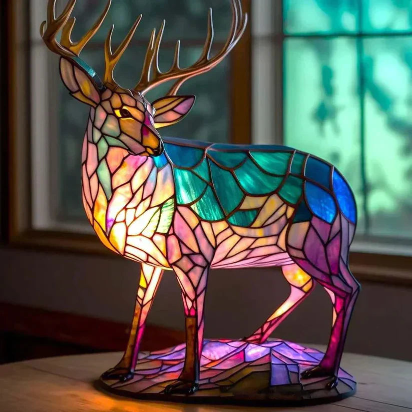 Lampa z wizerunkiem jelenia