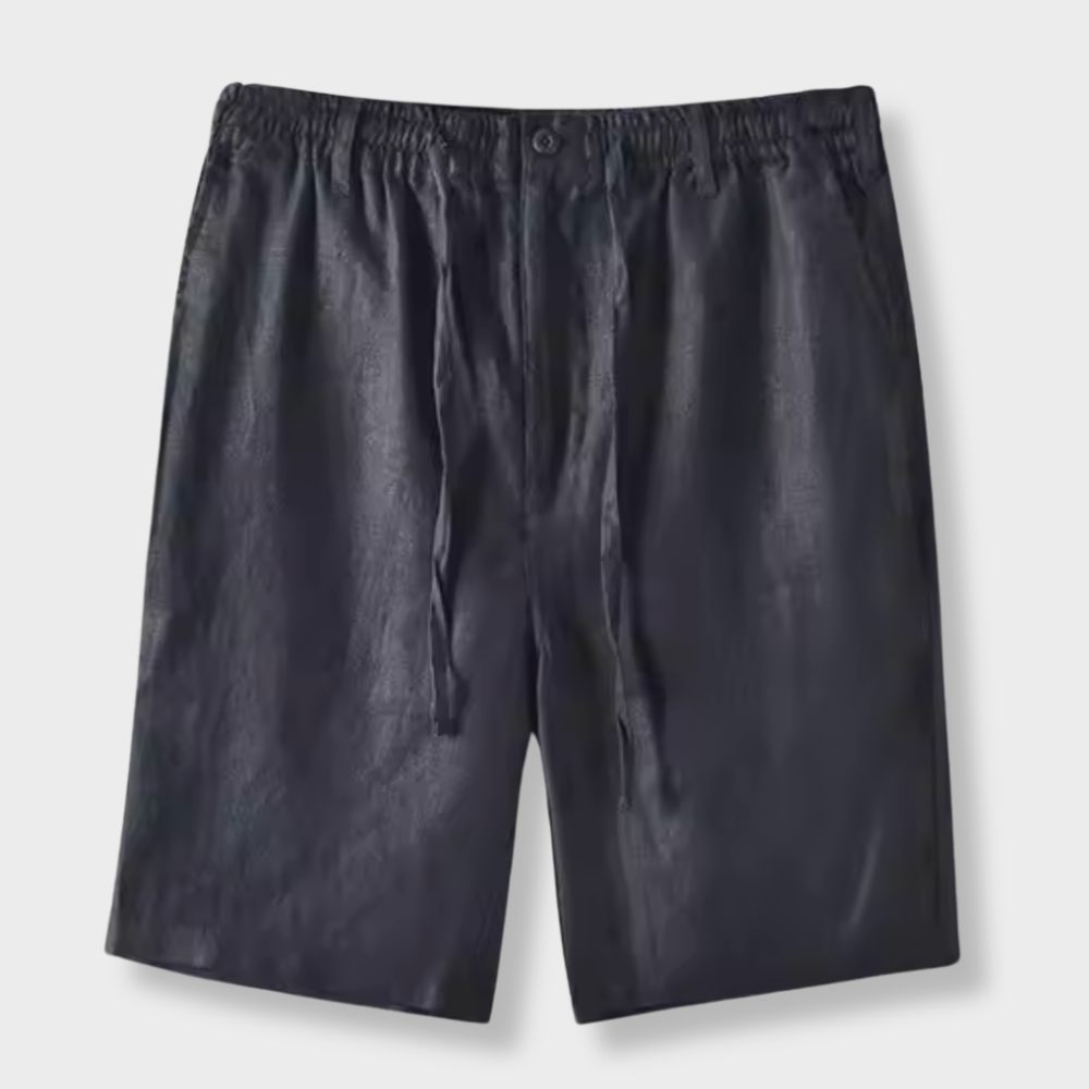 Krótkie lniane spodenki