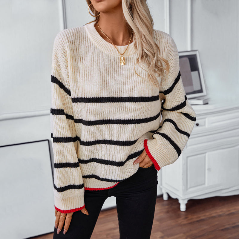 Casual P striped Sweater
