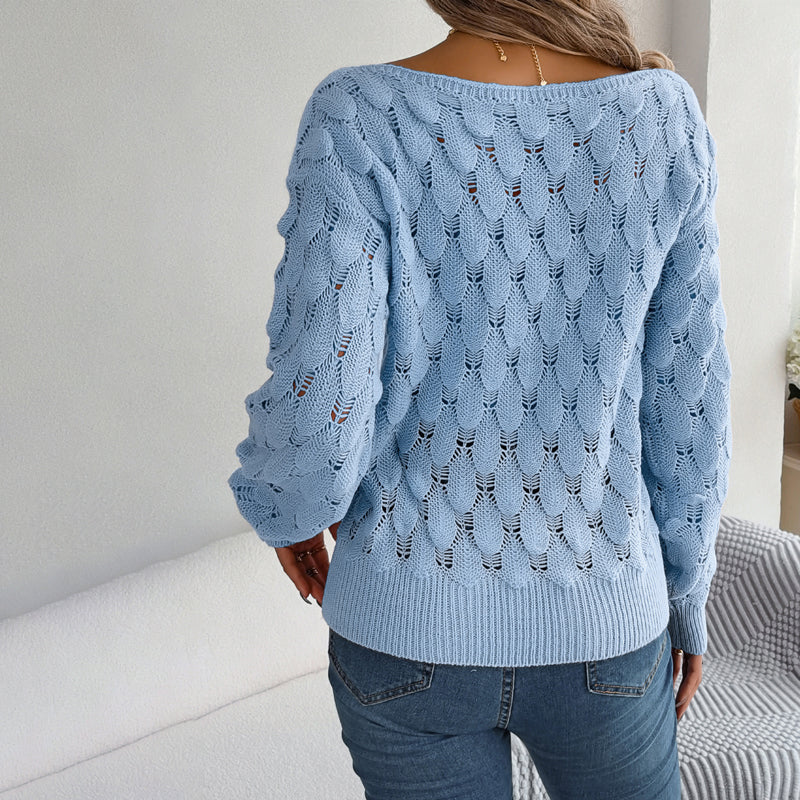 Sweter z Dżersejowym Splotem
