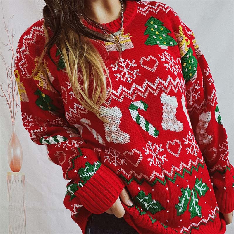 Sweter na luzie na święta