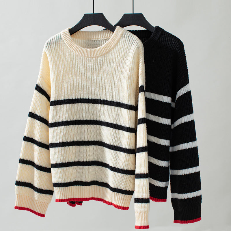 Casual P striped Sweater