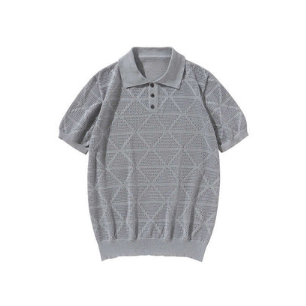 Polo szare z dzianiny