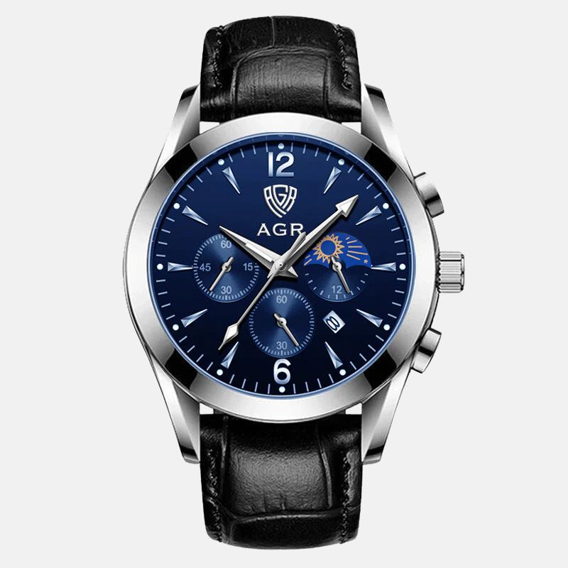 Elegancki zegarek z ręcznie wykonanym paskiem