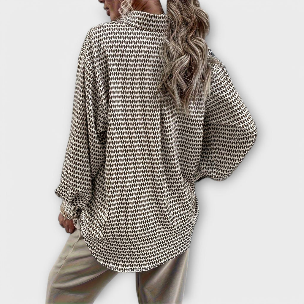 Ashley | Vintage bluzka z długim rękawem